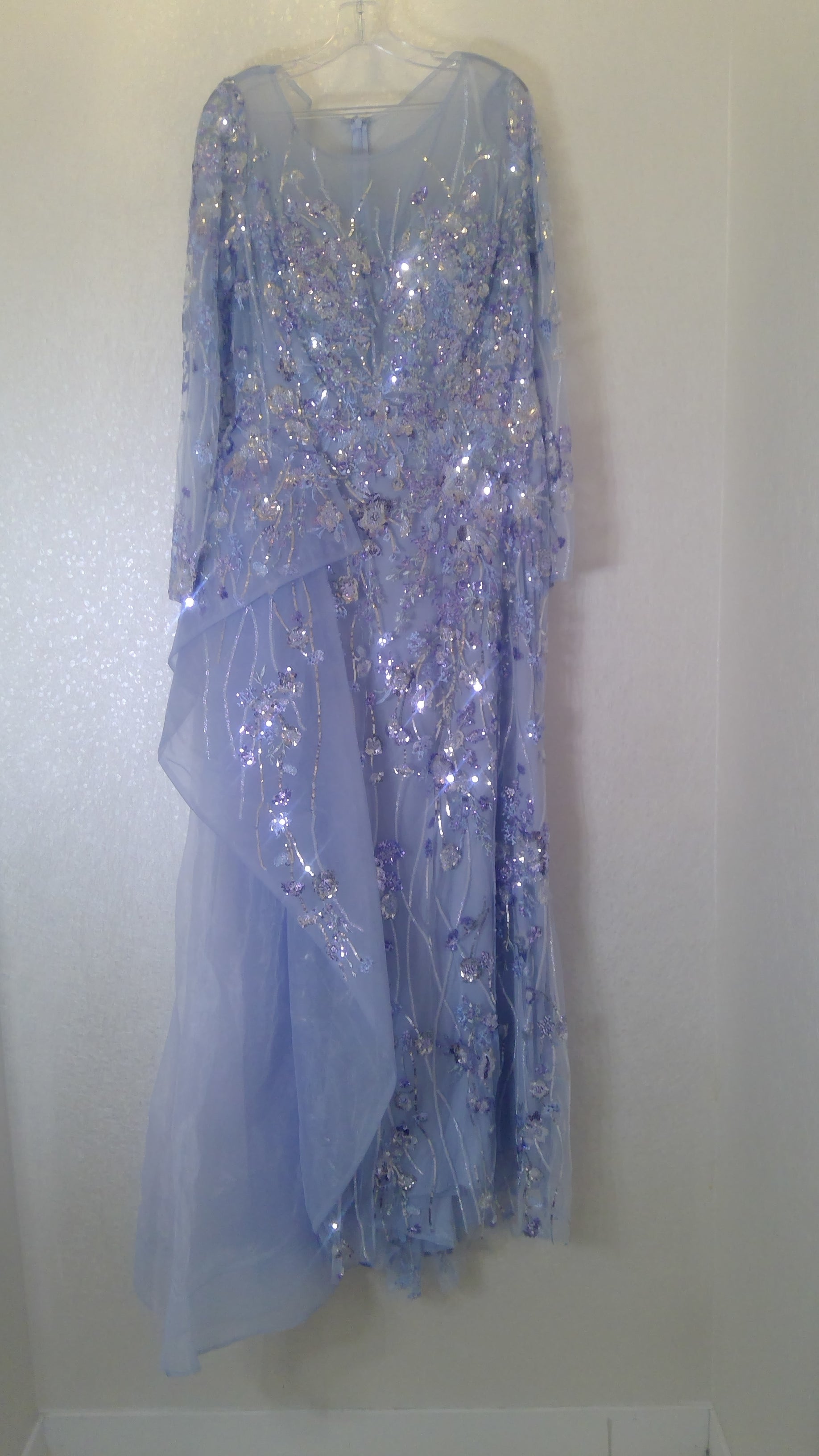 Blue dress with sequins for any event