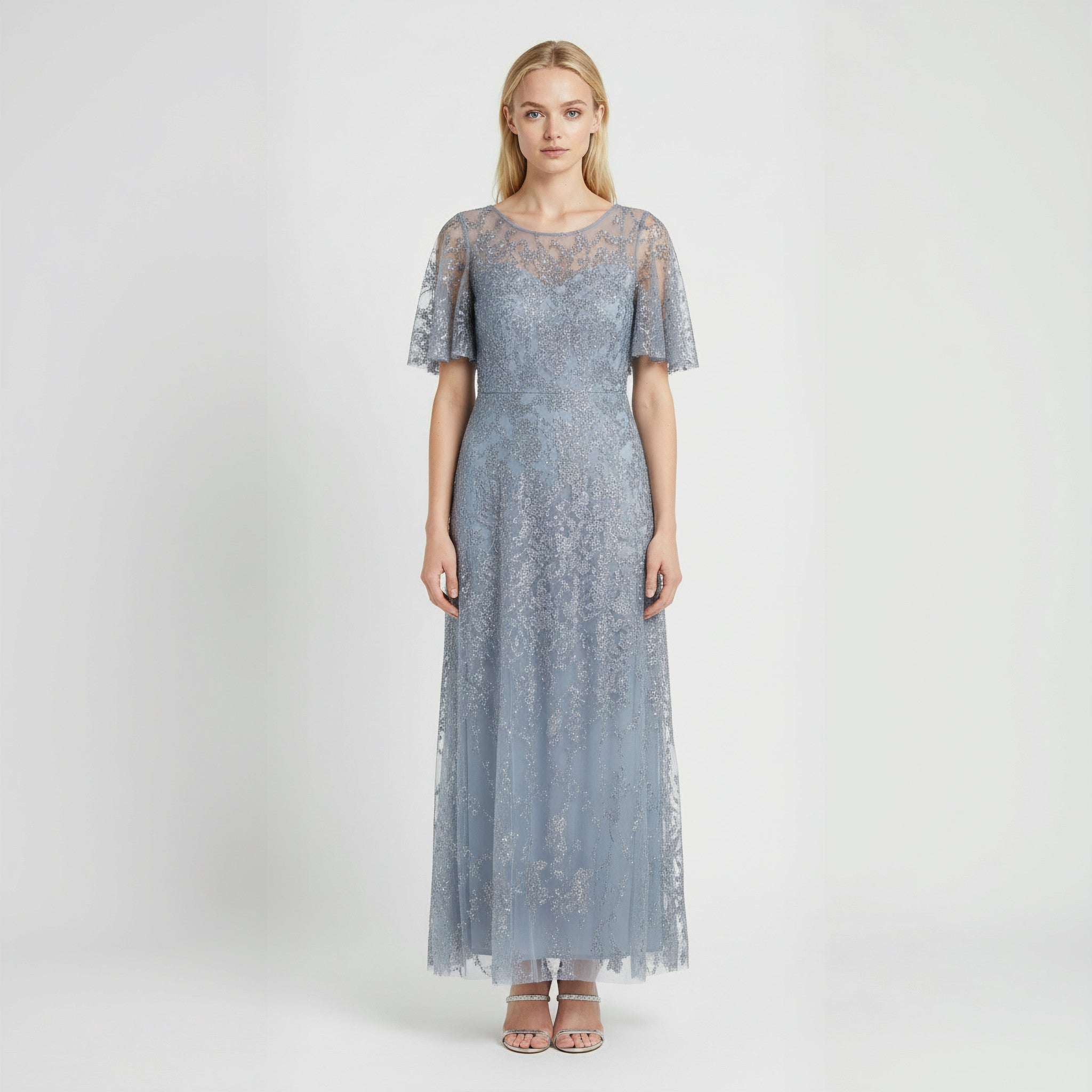 Light blue lace dress