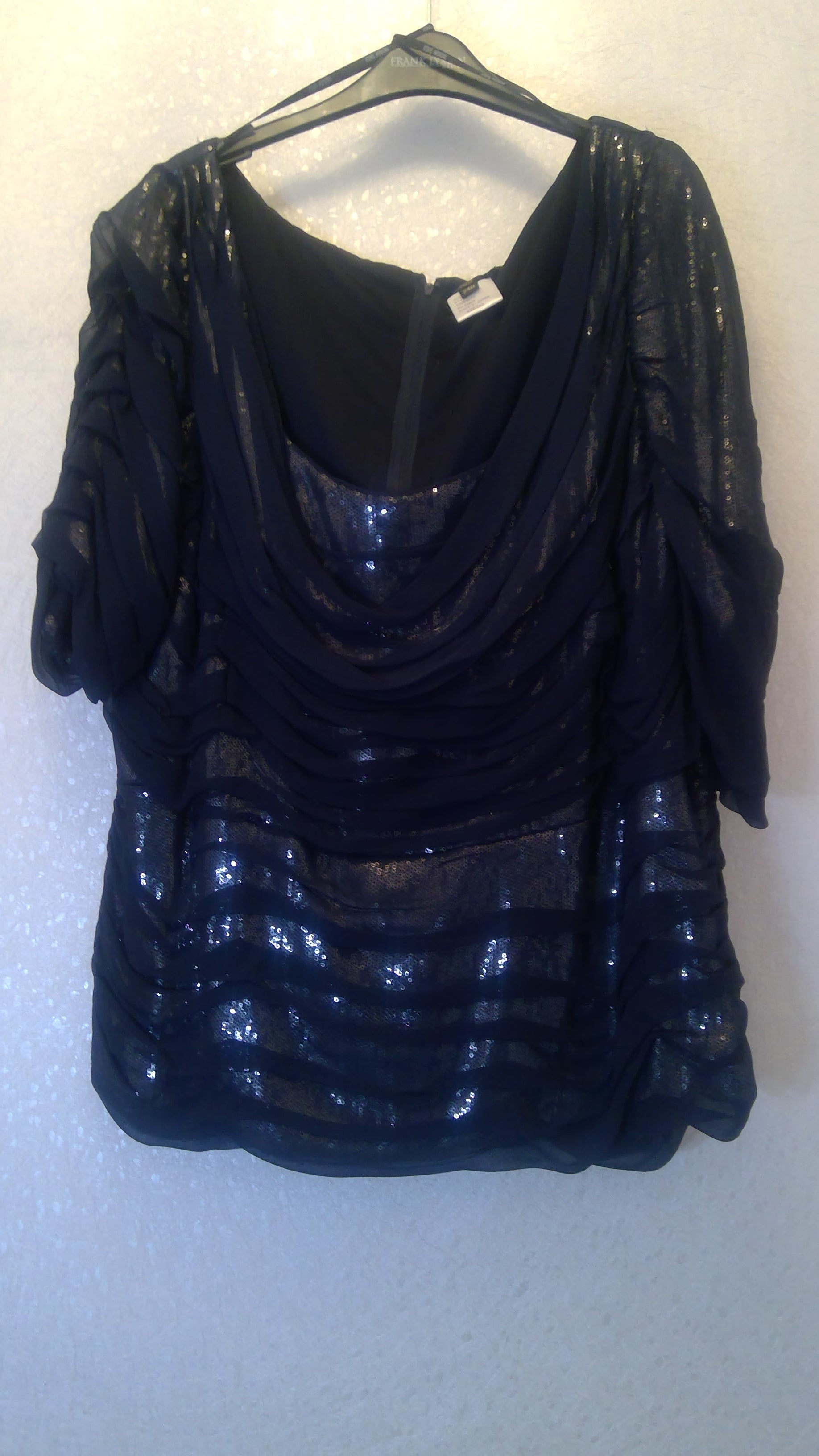 Dark blue blouse for women