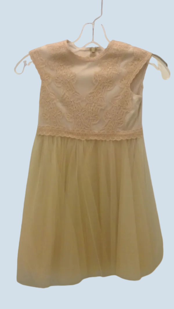 Beige dress for girl