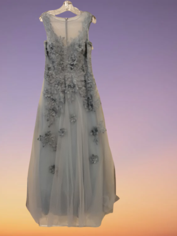 Light blue floral dress