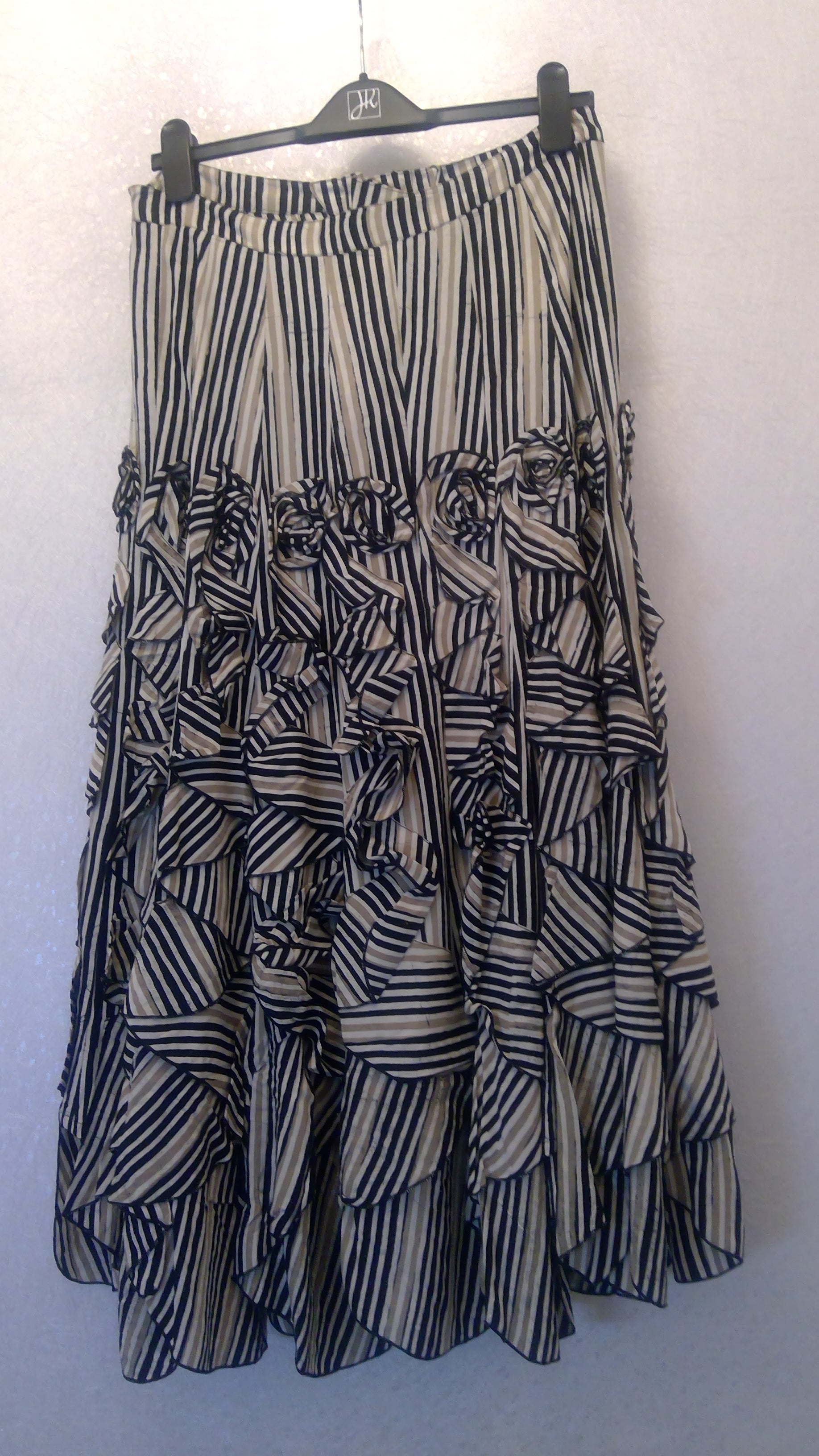 Black and white patterned skirt