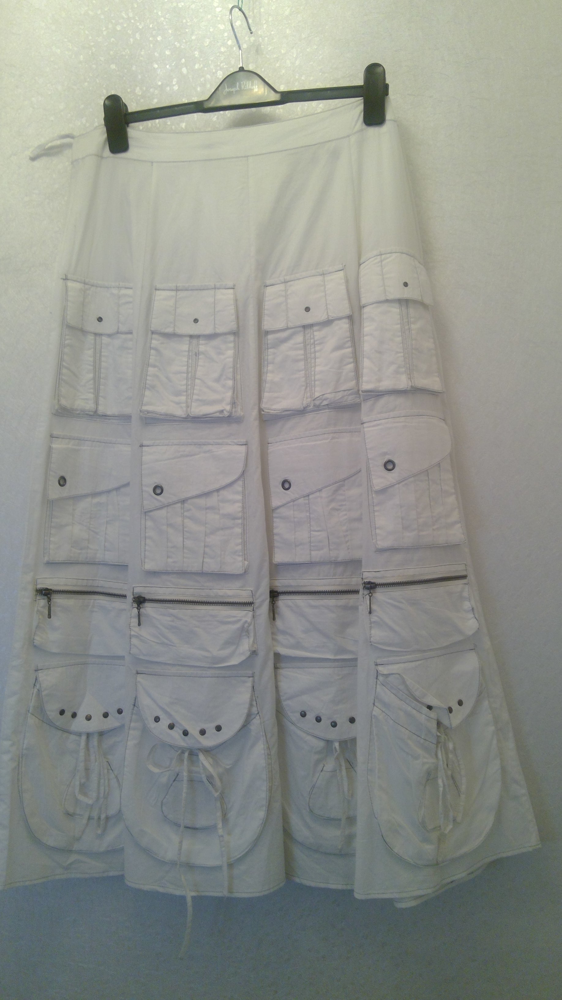 White skirt with pockets