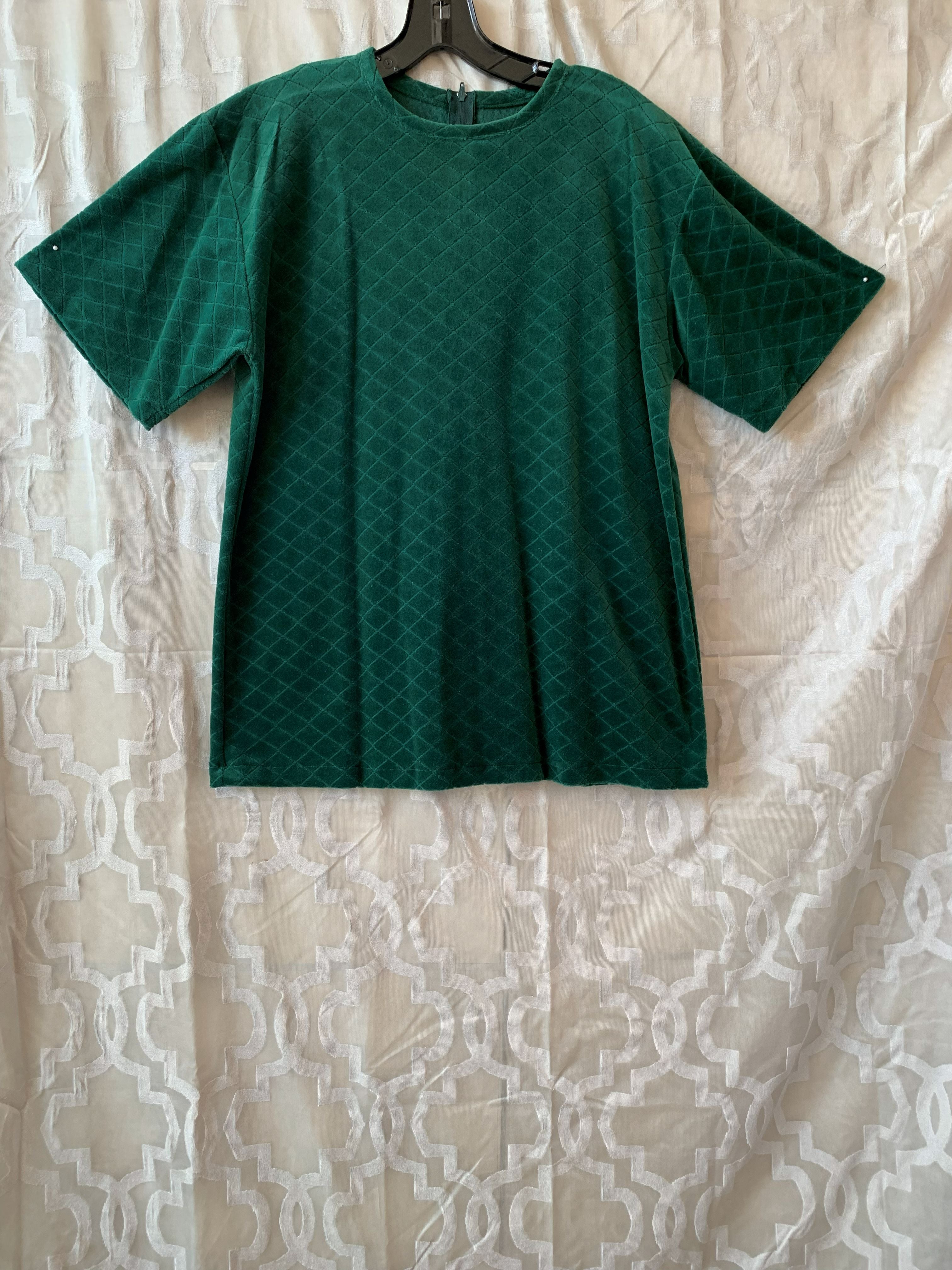 Green quilted jacket and pants set