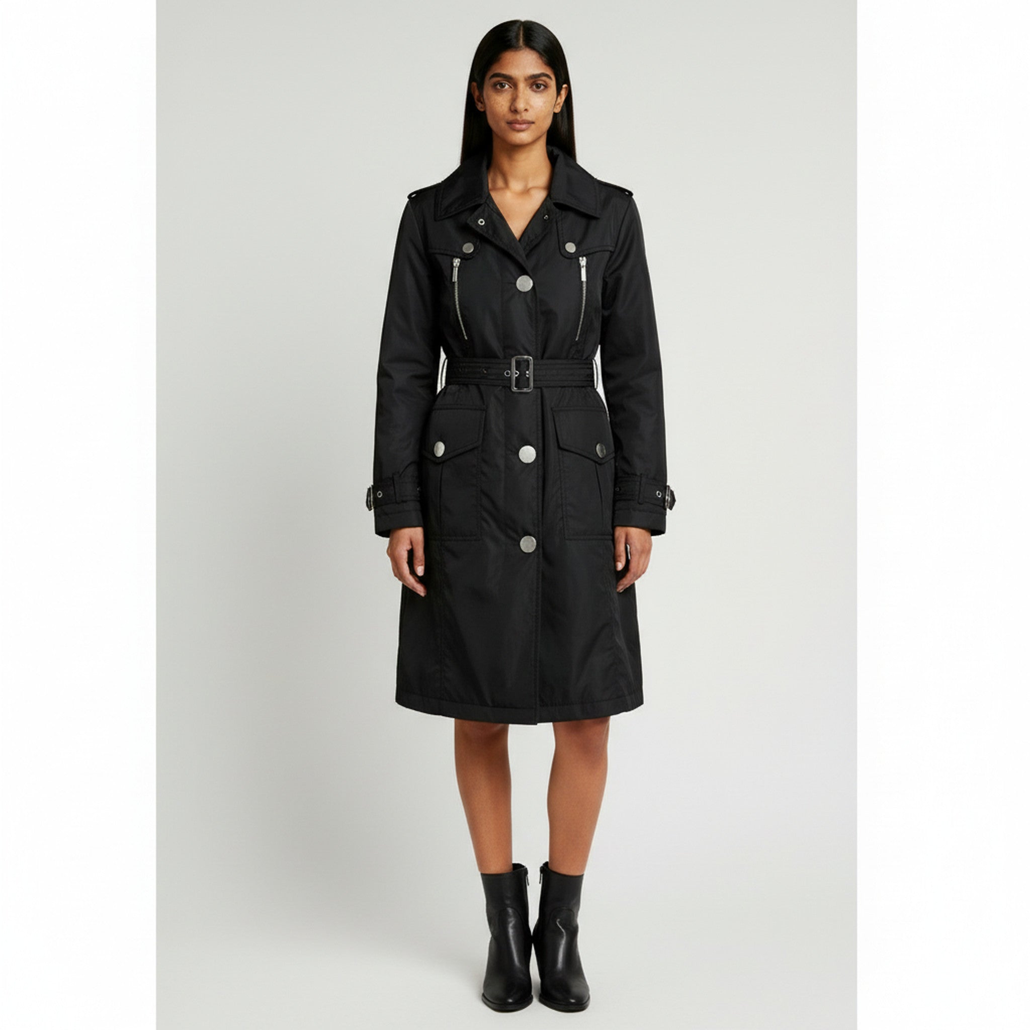 Black trench coat