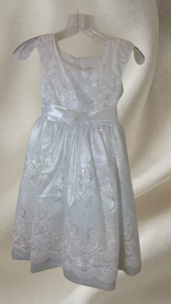 Multicolor white dress for girl for any event