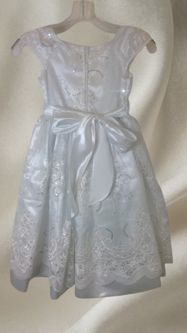 Multicolor white dress for girl for any event