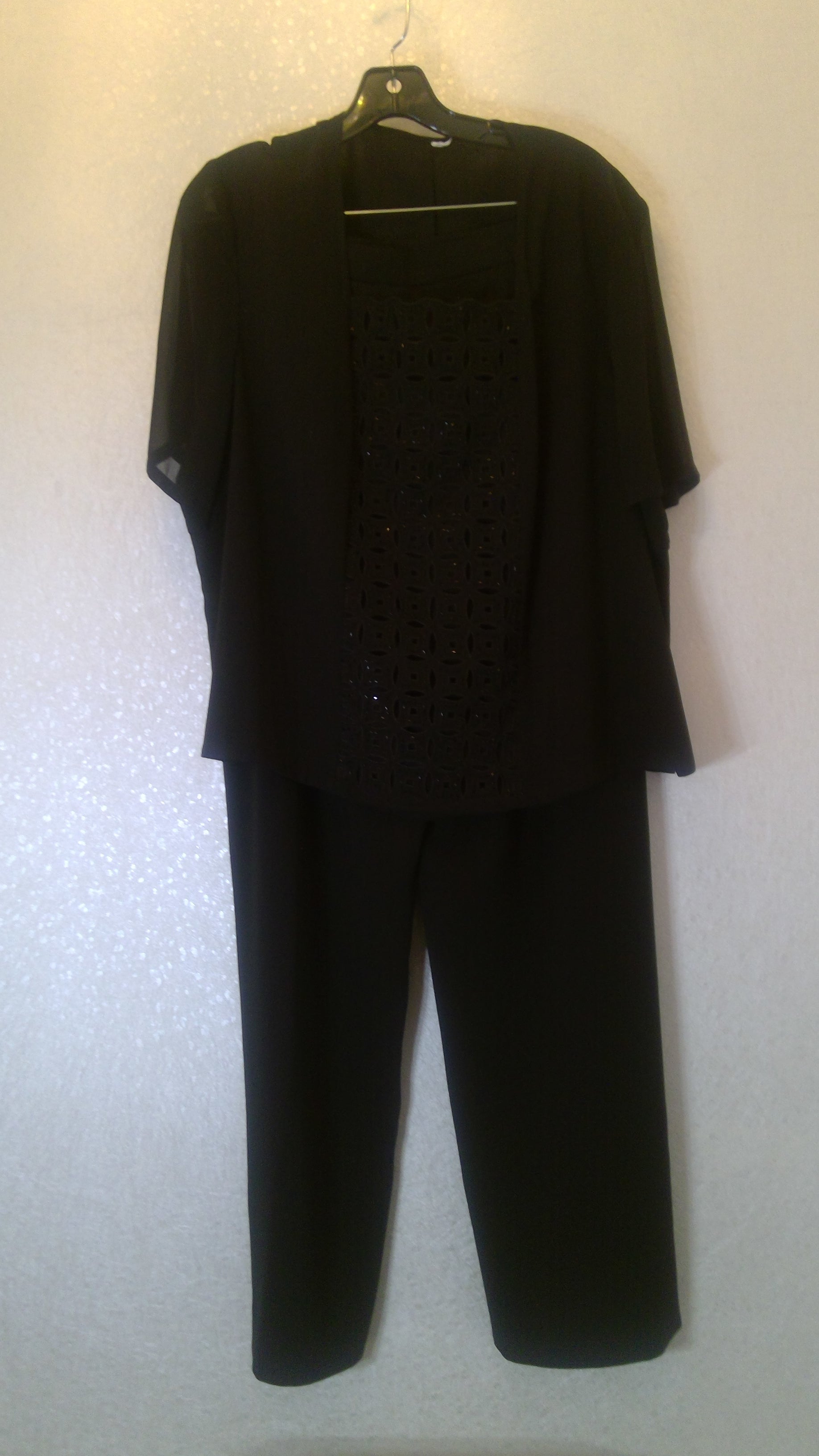 Black jacket with pants