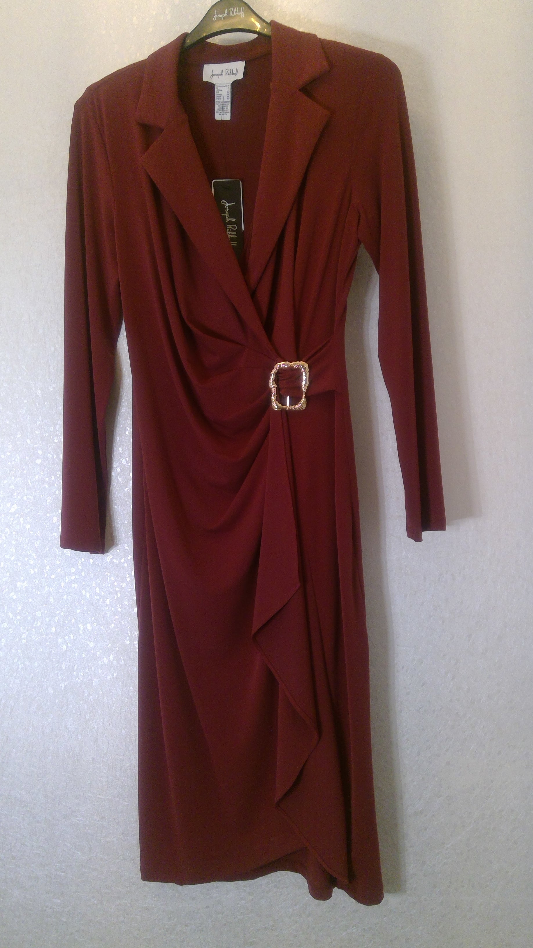 Brown dress with long sleeve for party