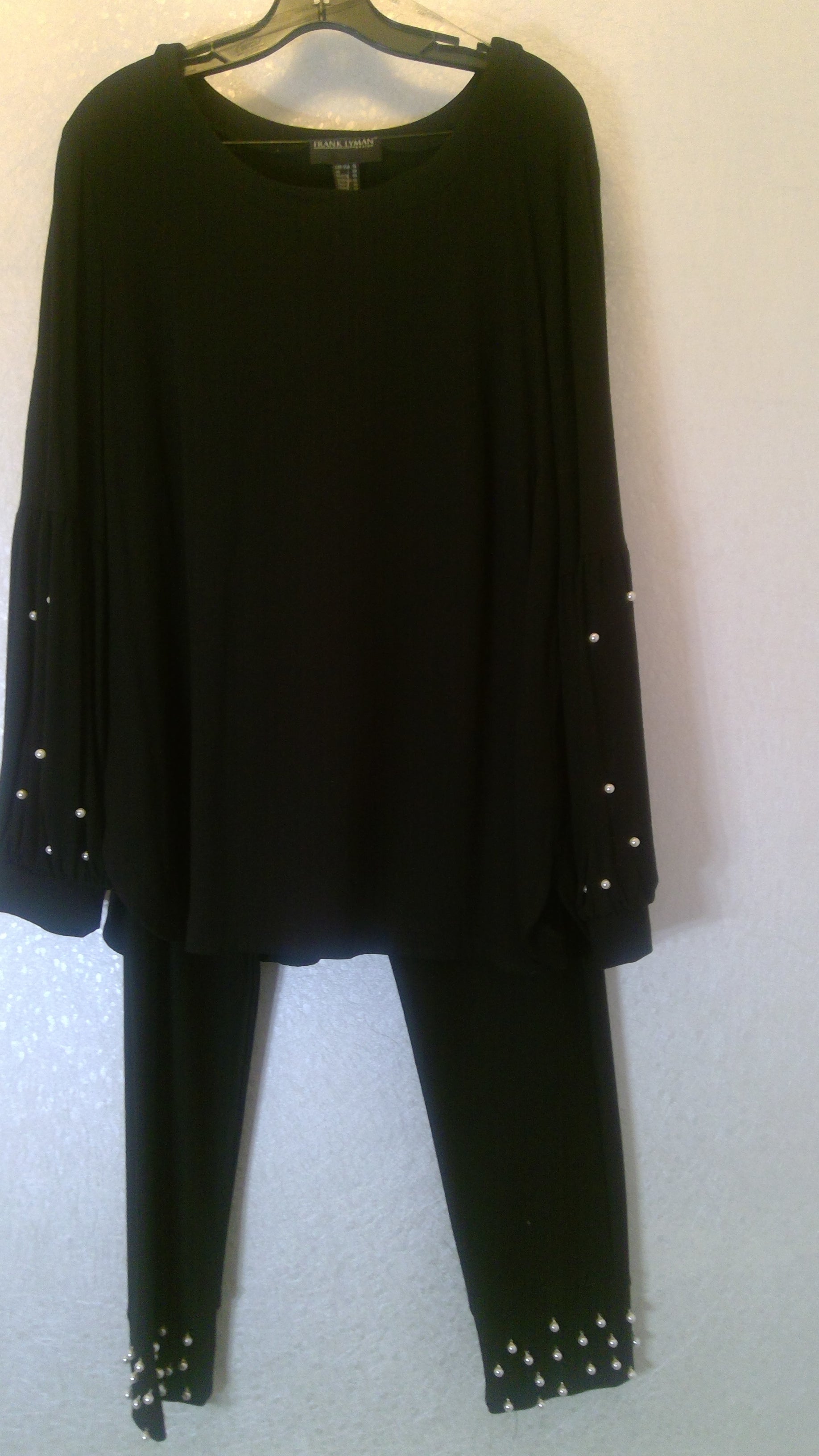 Black women's suit with studded