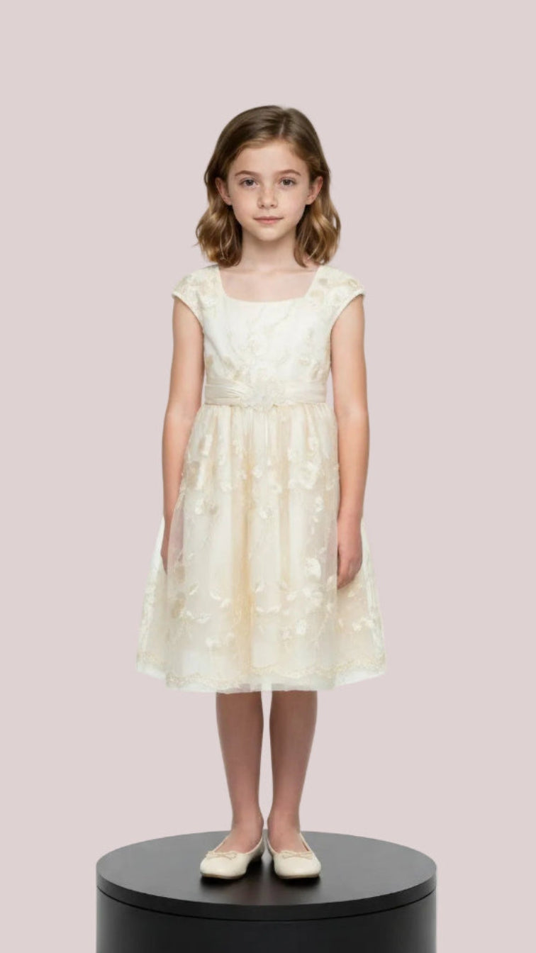 Multicolor floral sleeveless dress for girl