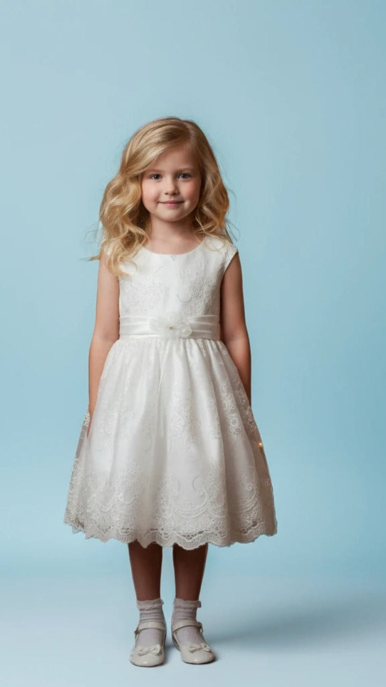 Multicolor white dress for girl for any event