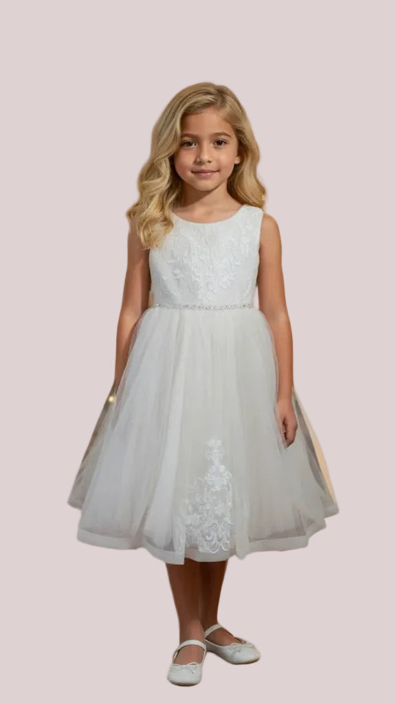 White dress for girl for any event